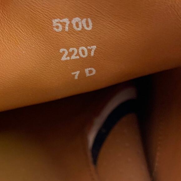 ALLEN EDMONDS Size 7 Tan Perforated Leather Oxford Lace Up Shoes - Picture 9 of 10